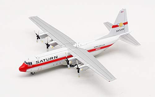 Inflate Saturn Lockheed L-100-30 N10ST HERCULES 1/200 Diecast Авионски модел Авионски гуми/Трговски предни тркала/пропециски пропелери