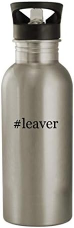 Подароци на Ник Нок Leaver - 20oz шише со вода од не'рѓосувачки челик, сребро