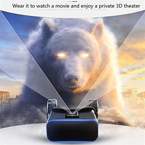 Nuopaiplus VR Слушалки, 3d VR Очила VR Слушалки Одговараат На Виртуелната Реалност ШЛЕМ IMAX, Филмови Игра, Игри, Подарок , Опционално Појавување