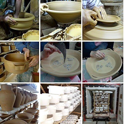 Керамика Едгар Пикас Комплет од 4 португалски Керамички Глинени Чаши Од Теракота Чаши Направени Во Португалија