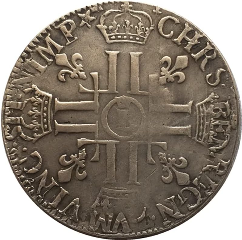1690 Француски Монети Чист Бакар Сребро Позлатени Антички Сребрен Долар монети Ракотворби Колекција може Да Удар