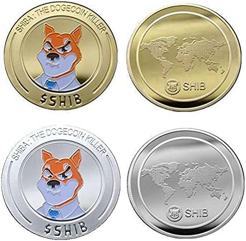 Ада Cryptocurrency Омилена Монета Комеморативна Монета Шиба Ину Монета Doge Монета Сребрена Обложена Виртуелна Монета Предизвик Монета Биткоин