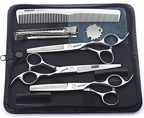 Axemoore 6,5 инчи професионални фризери за фризерски поставени салони за фризерски ножици не'рѓосувачки челик мултифункционални ножици