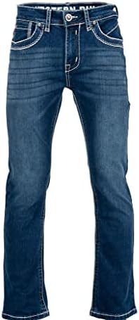 Премиум за мажи за мажи за мажите од Западен Бул Директно вклопување на фармерки со големина од 30-40 Стил: WB035