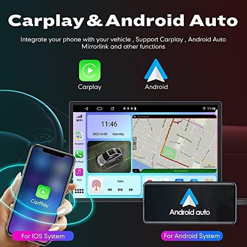 WOSTOKE 13.1 Андроид Радио CarPlay &засилувач; Андроид Авто Авторадио Автомобил Навигација Стерео Мултимедијален Плеер GPS Екран