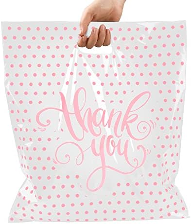Камтоми благодарам торби за бизнисот | Пластични кеси со рачки | Пластични кеси за купување за мал бизнис | Мали пластични торби за