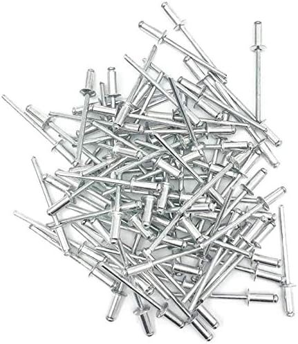 ISpinner 180 парчиња 6 големини алуминиумски слепи навртки, комплет за асортиман на поп -ривери