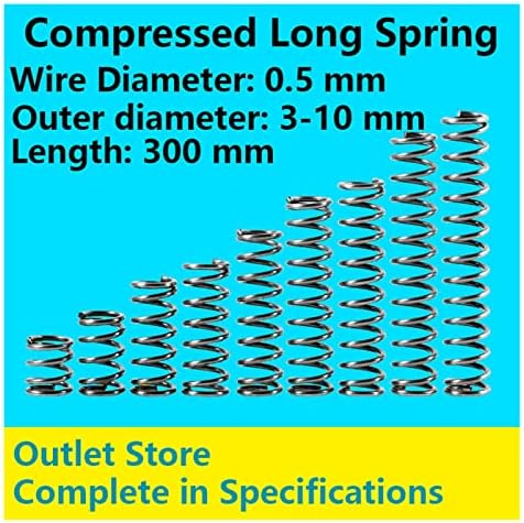 Изворите на компресија се погодни за повеќето поправка I компресиран долг пролетен притисок со долг дијаметар на жицата од 0,5мм, надворешен