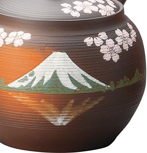 Јамаки Икаи М260 чајник, тамако црна сентина цреша цвет Фуџи, 6,3 x 3,9 x 3,9 инчи, опрема за токонаме