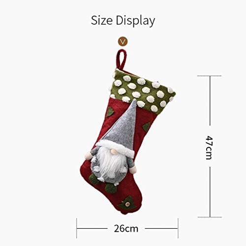 RTFGJ Божиќно поригирање на порибување украси Божиќни чорапи Санта Подарок торба Божиќ Декорации Кенди торба Божиќни чорапи