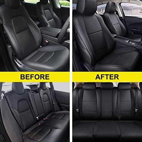 Aomsazto Custom Fit Full Set Car Seat Covers за избрани Mazda CX -30 2020 2021 2022 2023 Full Set Front Fort Reade Seat - Leatherette