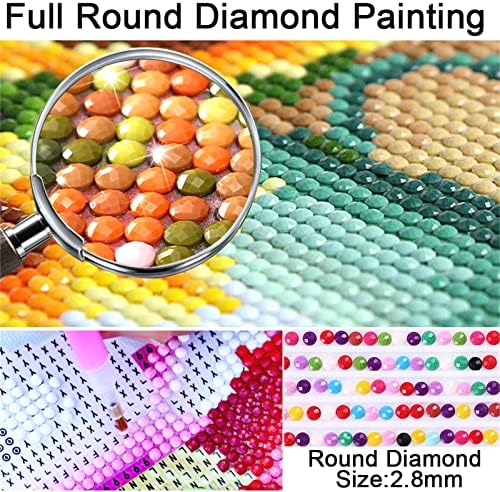 Дијамантски комплети за сликање за возрасни/деца 5D DIY дијамантска уметност боја со целосна тркалезна дијамантска уметност Newујорк