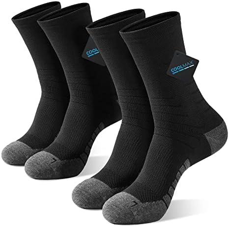 АКАСО Екипажот Трчање Чорапи Дише-Атлетски Чорапи Со Coolmax За Мажи &засилувач; Жените