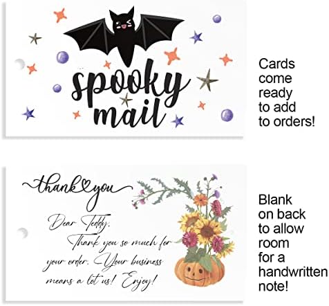 100 Мини Плашлив Пошта Симпатична Лилјак Ноќта На Вештерките Бизнис Ви Благодариме Картички Шопинг Купување Благодарение Честитки