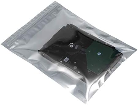 uxcell Антистатичка Заштитна Торба За Повторно Запечатување, 175x230mm/7x9 инчи, Заштитна Антистатичка Кеса, За Складирање HDD SSD RAM