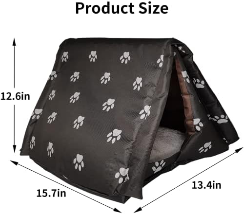 Fhiny преклопен зајачки шатор кревет, водоотпорен зајаче топла куќа заморчиња за свињи, кафез додатоци за зајаче заморчиња чинчила ферети стаорци или други мали живо