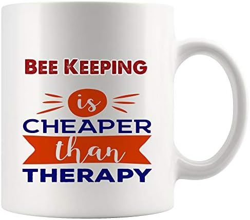 Мојата терапија пчела чува подарок чај чај чаши чај од чај | Син ќерка деца деца земјоделец пчелар фарма смешни lубовници мажи жени деца