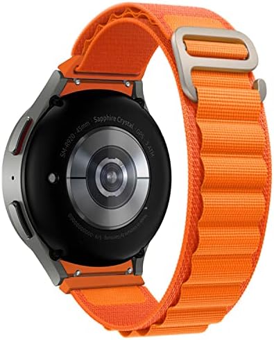 Pencoda No Gaps Band компатибилен со Samsung Galaxy Watch 5 Pro 45mm/Galaxy Watch 5 40mm 44mm & Galaxy Watch 4 Band 40/44mm Watch 4 Classic 42mm/46mm, 20mm најлонски вртено плетено јамка за замена