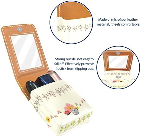 Кармин за шминка ОРИУКАН торба ЗА кармин со огледало пренослива торбичка за складирање кармин организатор за складирање сјај за