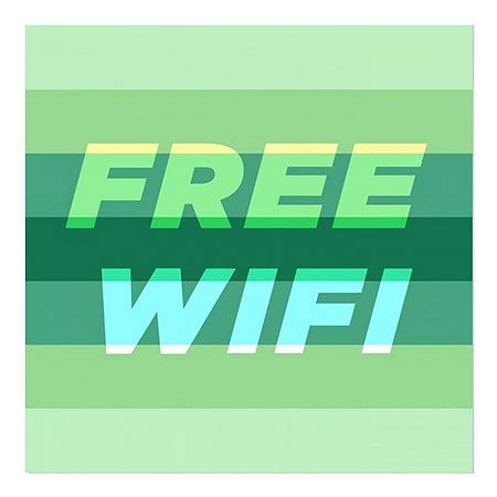 CGSignLab | Слободен WiFi - Модерен Градиент Прозорец Прицврстување | 8x8
