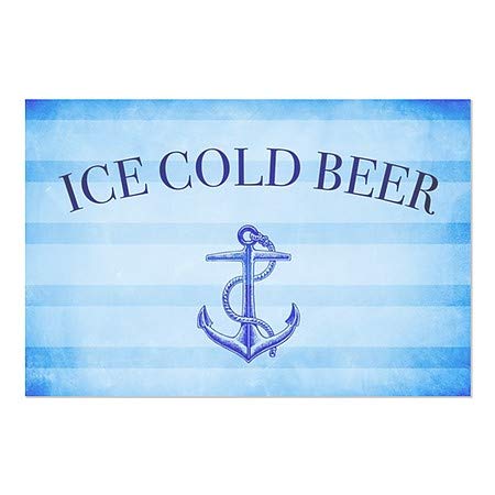 CGSignLab | Ледено ладно пиво -наутични ленти Влечење на прозорецот | 36 x24