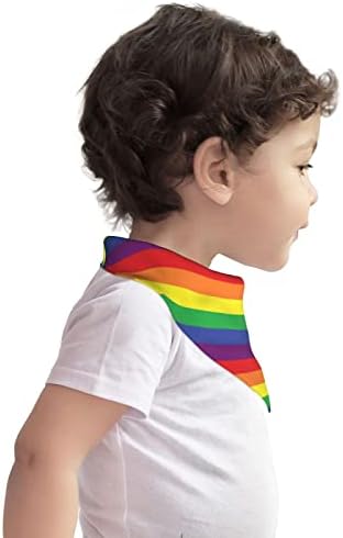 Аугенстерски памук за бебиња Бибс ЛГБТ Виножито гордост ленти Бебе бандана Дрол Бибс заби за храна