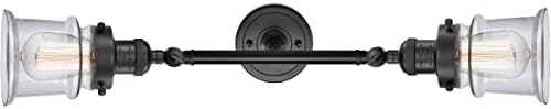 Иновации осветлување 208-BK-G182S гола сијалица 1 сет на лесен кабел, мат црна