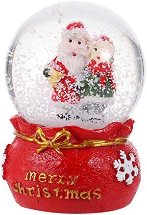Toyandona Божиќна снежна глобус осветли Дедо Мраз Снежаман Кристал топка со подароци од база на смола за деца Божиќна празнична забава