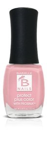 Barielle Protect Plus Plus Color Nail Polish - кралица за денот, чиста мека розова боја на ноктите со Проско .45 унци
