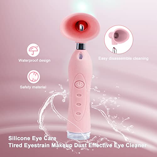 Ултразвучно чаша за миење на очите на Tuuthwt, преносен комплет за миење на силиконски очи со функција за масажа на очите, со употреба