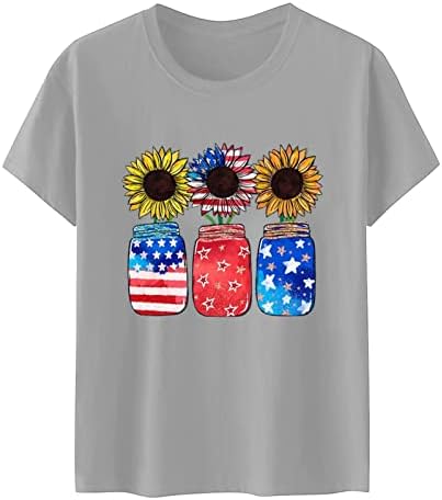 Фестивалски маици за бренд дами кратки ракави екипаж вратот мерка starsвезди starвезди сончоглед цветни врвни маички тинејџери НТ