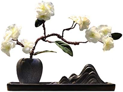 WSSBK Нова керамичка вазна во кинески стил со сушени цвеќиња Зен украси креативни модели соба рику пејзаж песок маса рокери цвет тенџере