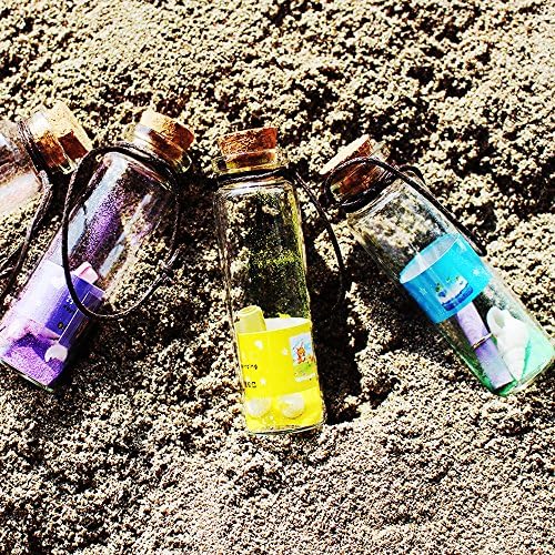 Јасјазиз чисти мини стаклени тегли кои посакуваат шишиња со стопери од плута 25 мл DIY билка песочна уметност мала декоративна стаклена шишиња