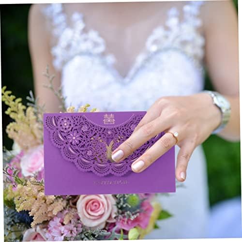 Оперитакс 8 парчиња Покани За Венчавки Невестински Туш Поканува Романтични Покани За Венчавки Црвени Пликови Покана За Годишнината Од Свадбата