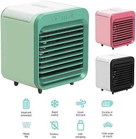 Liliang-- испарувачки ладилници USB мини преносен климатик овлажнител, ладилник за воздух, вентилатор за ладење на тивок воздух,
