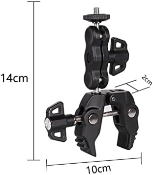 Феичао магична рака енергична двојна топка глава за прицврстување на рак клип адаптер за монитор LED светлосна камера Додатоци за фотографирање