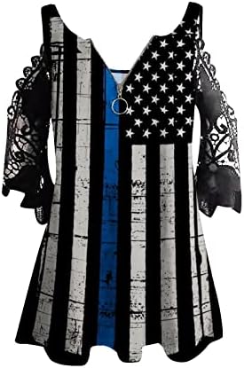 Овермална мода на Денот на независноста на жената Поштенски печати лабава модна обична маица