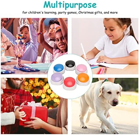 Asixxxx 6 Копчето За Снимање На Глас Во Боја, 30 Вториот Рекорд &засилувач; Репродукција Куче Копчиња За Комуникација Миленичиња Обука