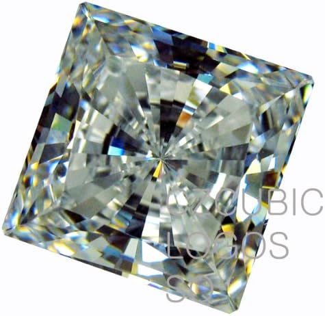 Кубна цирконија лабава квадратна форма/тркалезно сечење 12,00 х 12,00 мм/8,00 КТ дијамантска тежина Супер и супер квалитетна чиста бела боја. Не