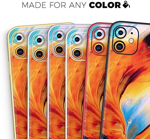 Дизајн Скинц течна апстрактна боја V1 - ДизајнСинцнц за заштитен винил декларална обвивка на кожата компатибилен со Apple iPhone
