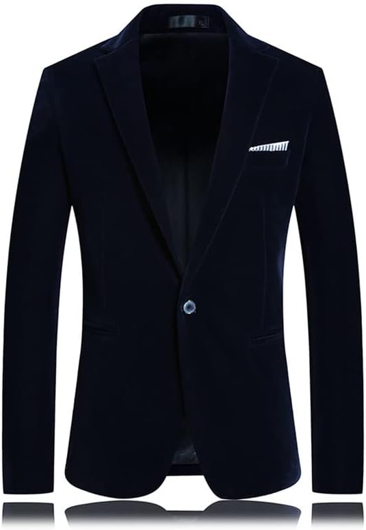 Mens Velvet Blazers Fashion Suit Black Slim Fit Tuxedo Јакни Велур Спортски палта за венчаница за вечера за венчавки