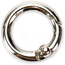 Wealrit 10 парчиња сребрена пролет o прстени за клучеви за карабинер метал o прстен за кампување на појас за кучиња