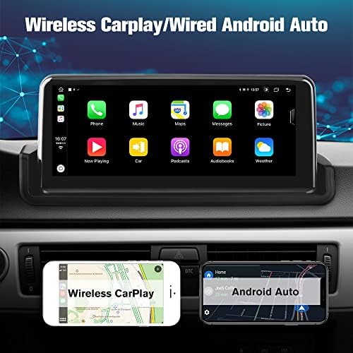Автомобил Радио Стерео Андроид 11 За Бмв 3 Серија Е90 Е91 Е92 Е93 2006-2012, 10,25 инчи 4GB+64GB Главна Единица Вградена Во Carplay Andriod