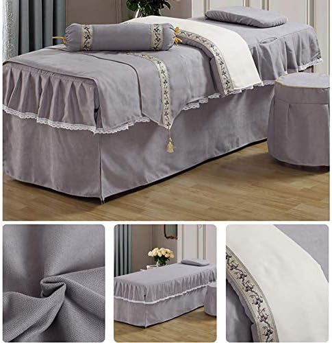Leversоан масажа за масажа поставува 6 парчиња кревети за масажа со здолништа за столче столче за кревети за кревети за белстерска перница целосна