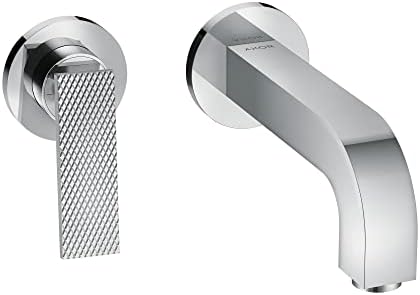 Axor Citterio Modern 1-рачки со 2-дупки со 2-инчни високи wallидни тапа за бања во четкан никел, 39181821