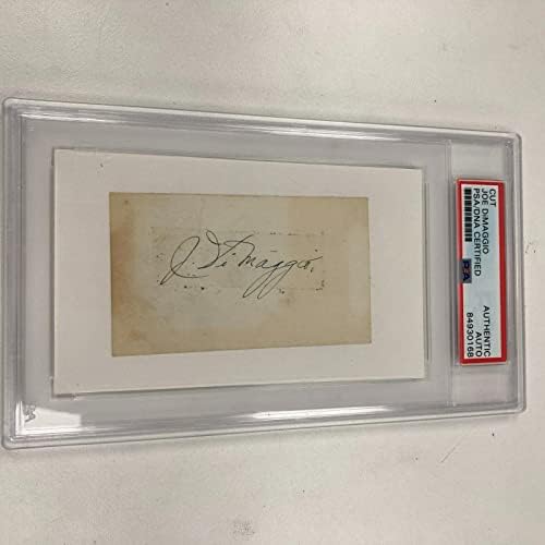 1936 Џо Димаџо Дебитант Потпишан Индекс Картичка ПСА Днк Сертифициран-Млб Намалување Потписи