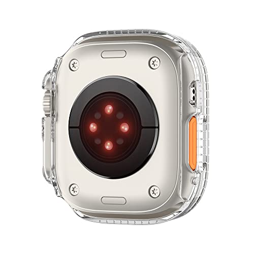 AISPORTS 2 ПАРЧИЊА Компатибилен Со Apple Watch Ultra Case 49mm за Жени, Хард Компјутер Работ Браник Случај Блинг Кристал Дијамант