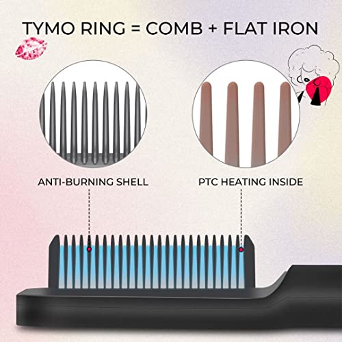 Tymo Ring Ring Chrush Brush + Tymo Spray за заштита на топлина за коса
