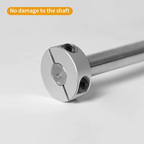 Sinoblu 22mm роди двојно разделен јака на вратило, прицврстување на јаки за заклучување на алуминиум, големина на носење од 22 мм, 45мм