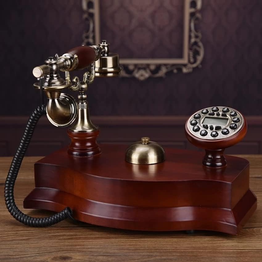 Mmllzel Antique Telefone Fandline Telaph Telephone со ID на повикувач, копче за копче, безжично, без мерачи, механички ринг -тон